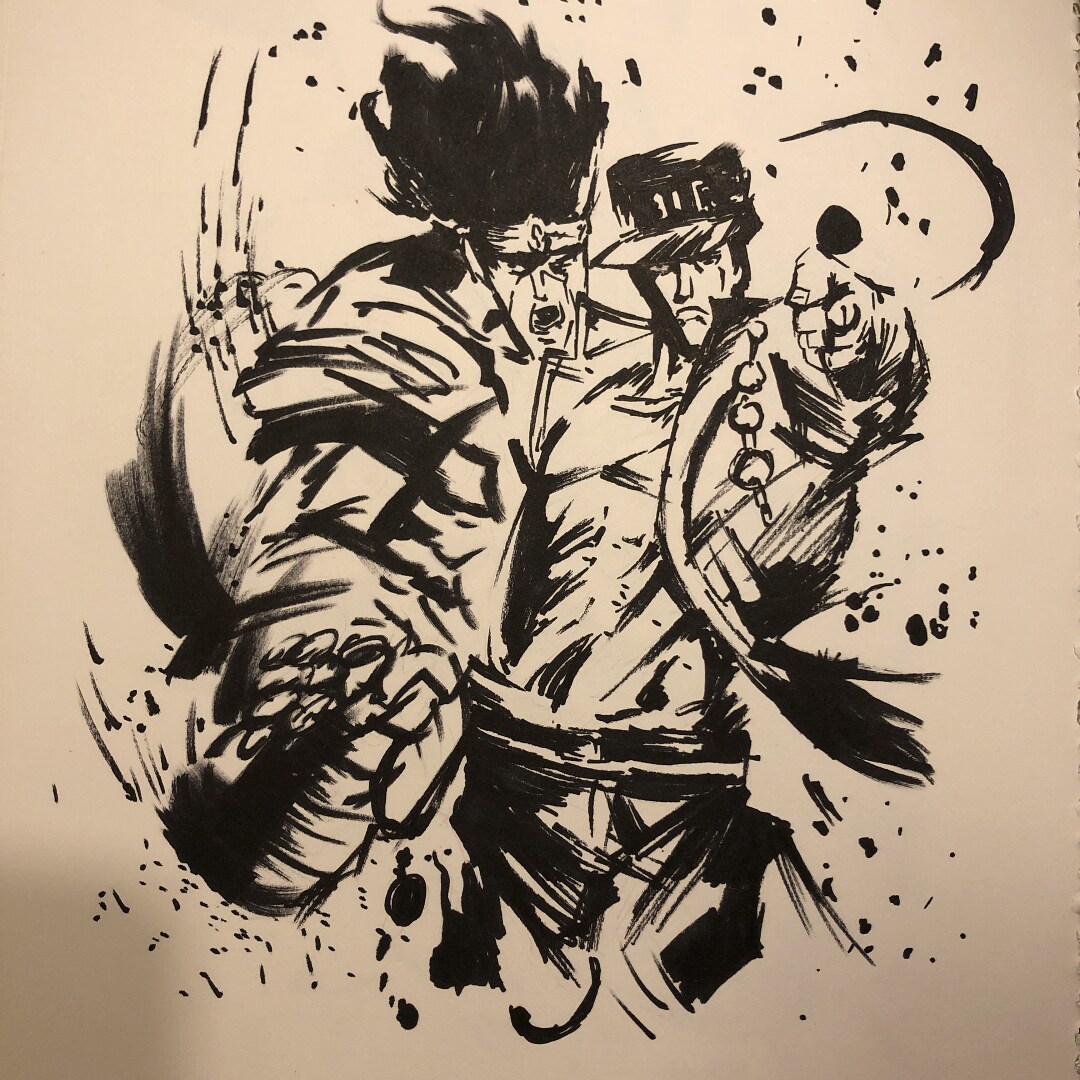 マッキーペンアートを描いてます 水墨画の様なイラストをマッキーペンで描いております。 イメージ7