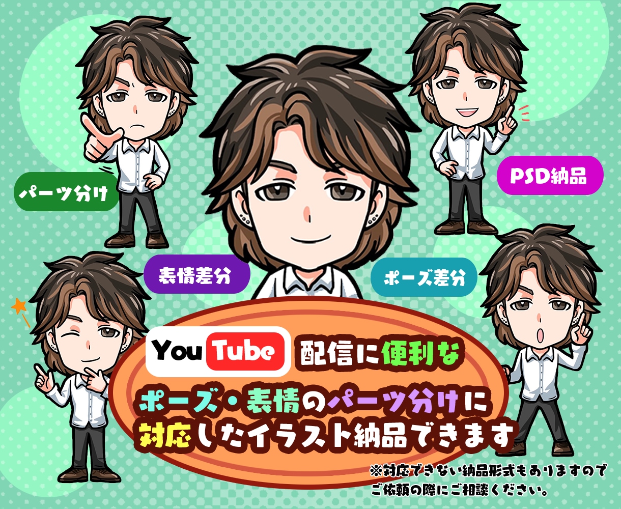 良い感じのデフォルメキャラクター制作します SNSアイコンやグッズなど商用利用OK♪ イメージ7