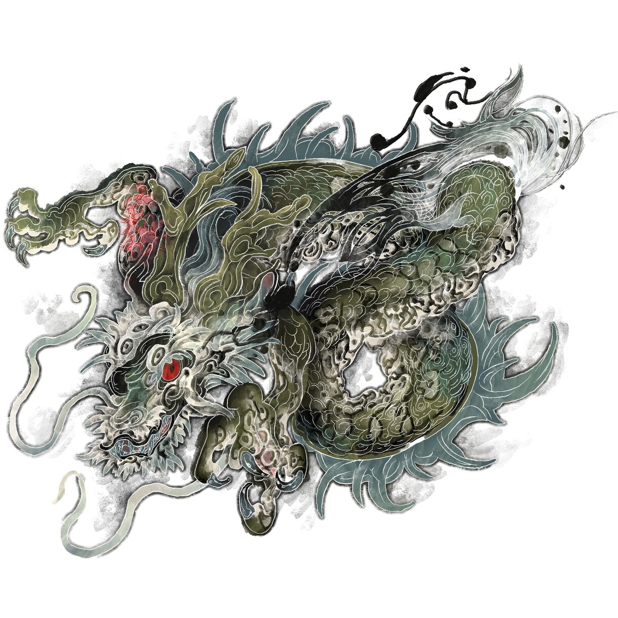 龍・神獣のイラスト作成します あなただけの幻想的で力強い龍・幻獣・守護神を描きます イメージ3