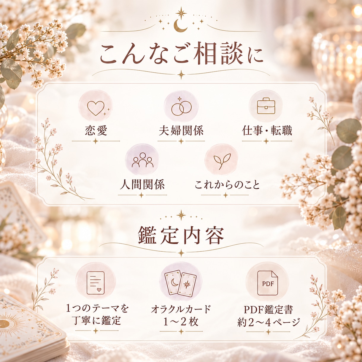 迷いの奥にある本音をオラクルカードで読み解きます 答えが出ない迷いを、心から納得できる選択へ イメージ2