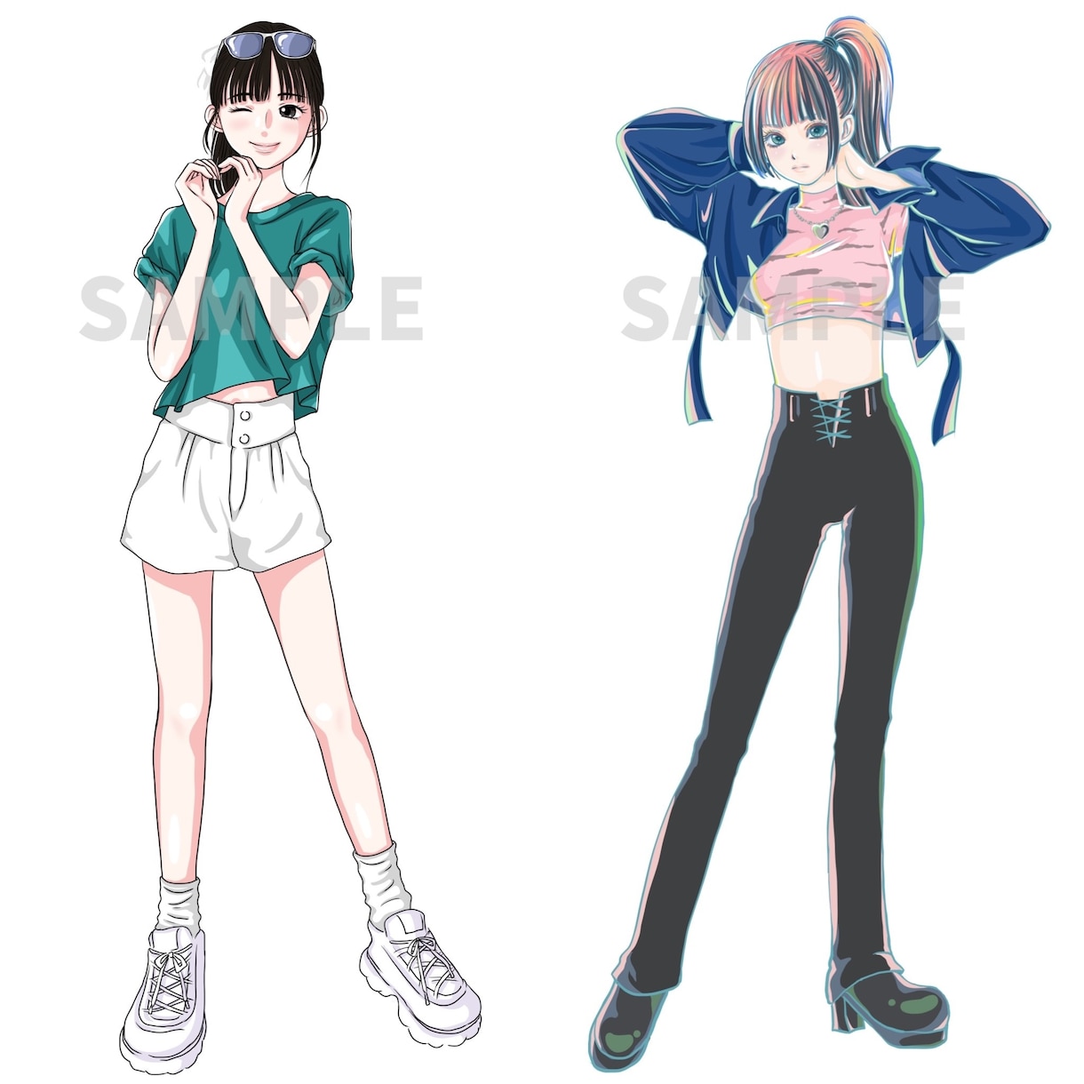 IRIAM用の立ち絵描きます 色々なテイストで描けますのでお気軽に相談してね。 イメージ6