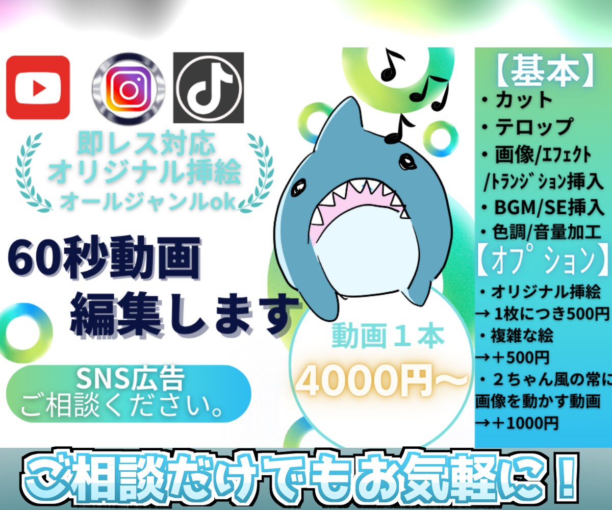 どんな用途のSNSショート動画でも考えてつくります youtube、インスタ、ティックトック、なんでもござれ！ イメージ1