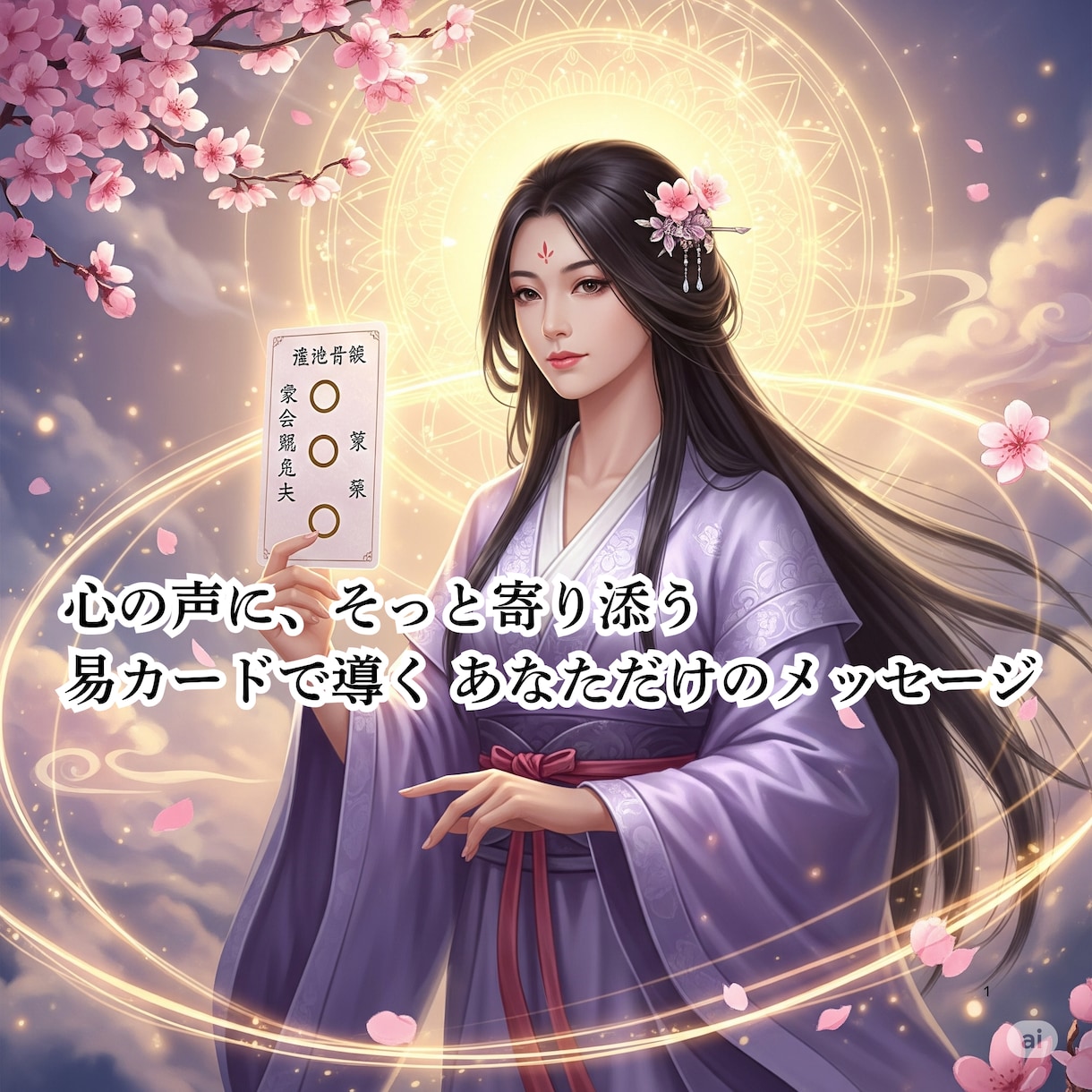 易カードで心に寄り添うメッセージをお届けします やさしい言葉であなたの未来に光を灯します イメージ1