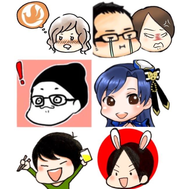 アイコン・ブログに！ゆるいイラスト・似顔絵描きます SNS・ブログなどに簡単な似顔絵や表情別イラストを イメージ5
