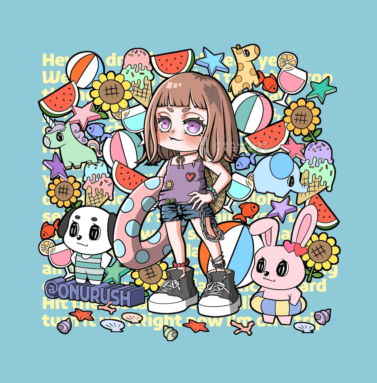 各種イラスト　一枚絵、グッズ、立ち絵等、描きます SNS、Vtuberさん、ヘッダー、サムネ、各種活動用 イメージ1
