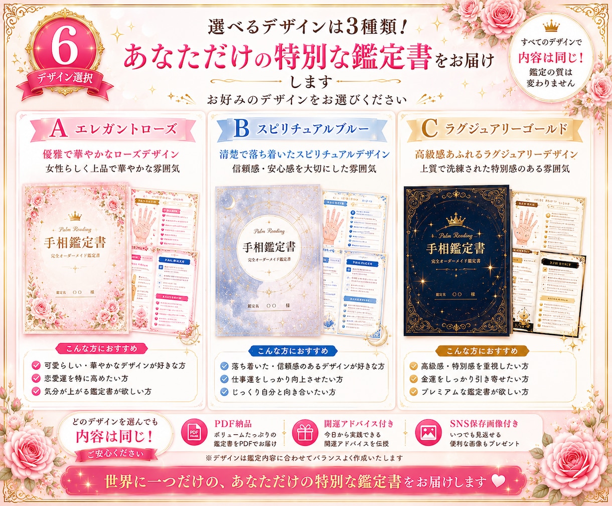写真1枚から才能・恋愛・仕事運を鑑定します 読むたび前向きになれるオーダーメイド鑑定書 イメージ6