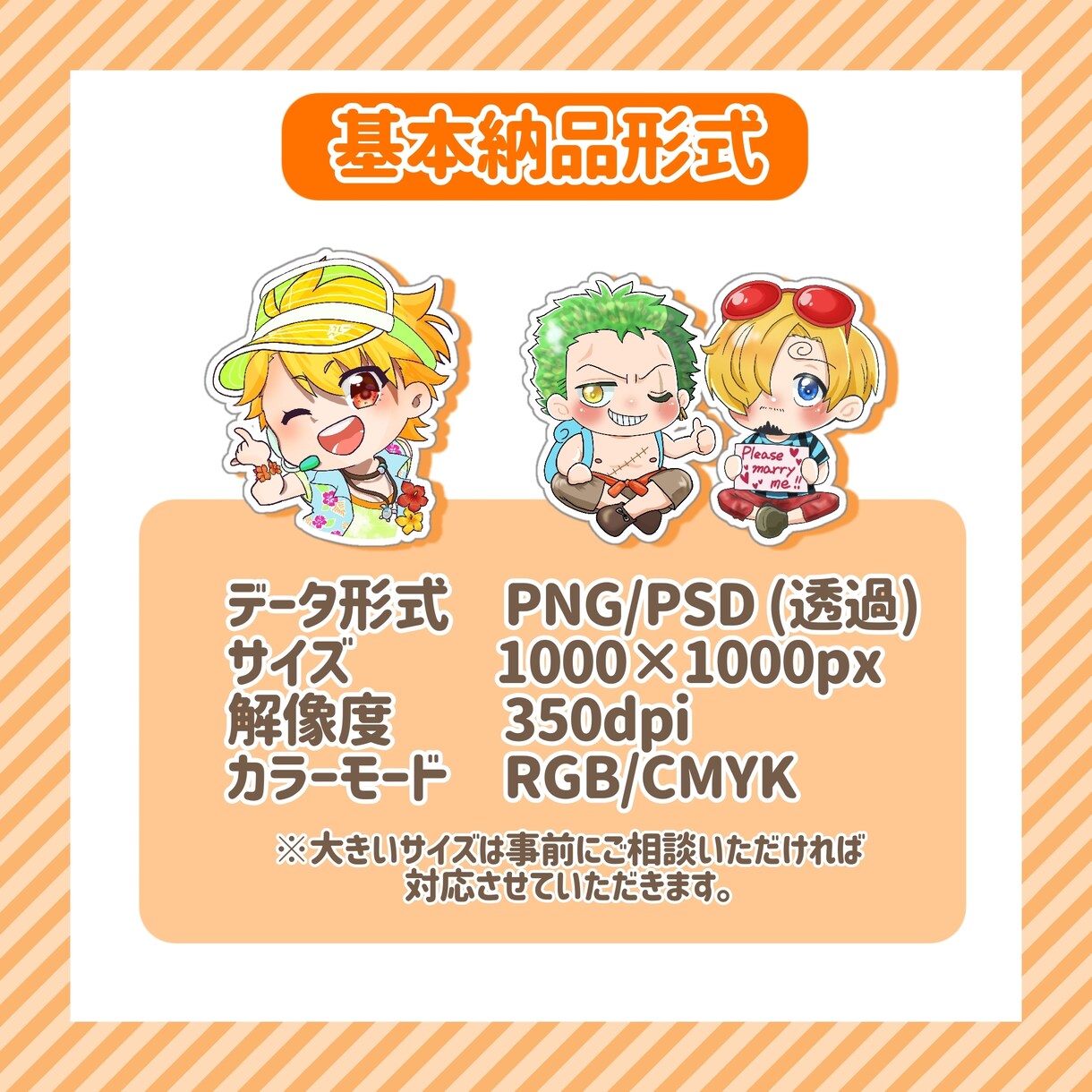 1キャラ2000円固定！SDキャラ描きます 2人目以降は追加1キャラあたり1000円♪ イメージ3