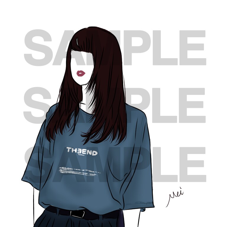 シンプルなアイコンイラストや、似顔絵など描きます アイコンなどに使えるシンプルな似顔絵イラスト イメージ8