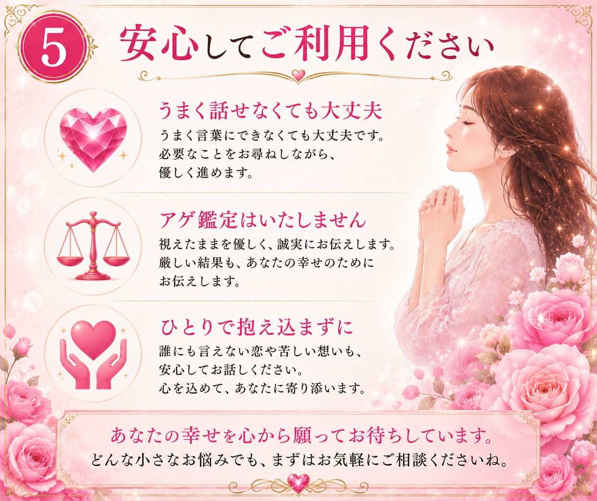 30分チャット♡霊感霊視で彼の本音を視ます 質問し放題♡彼の気持ち・未来・復縁まで深く丁寧に読み解きます イメージ5