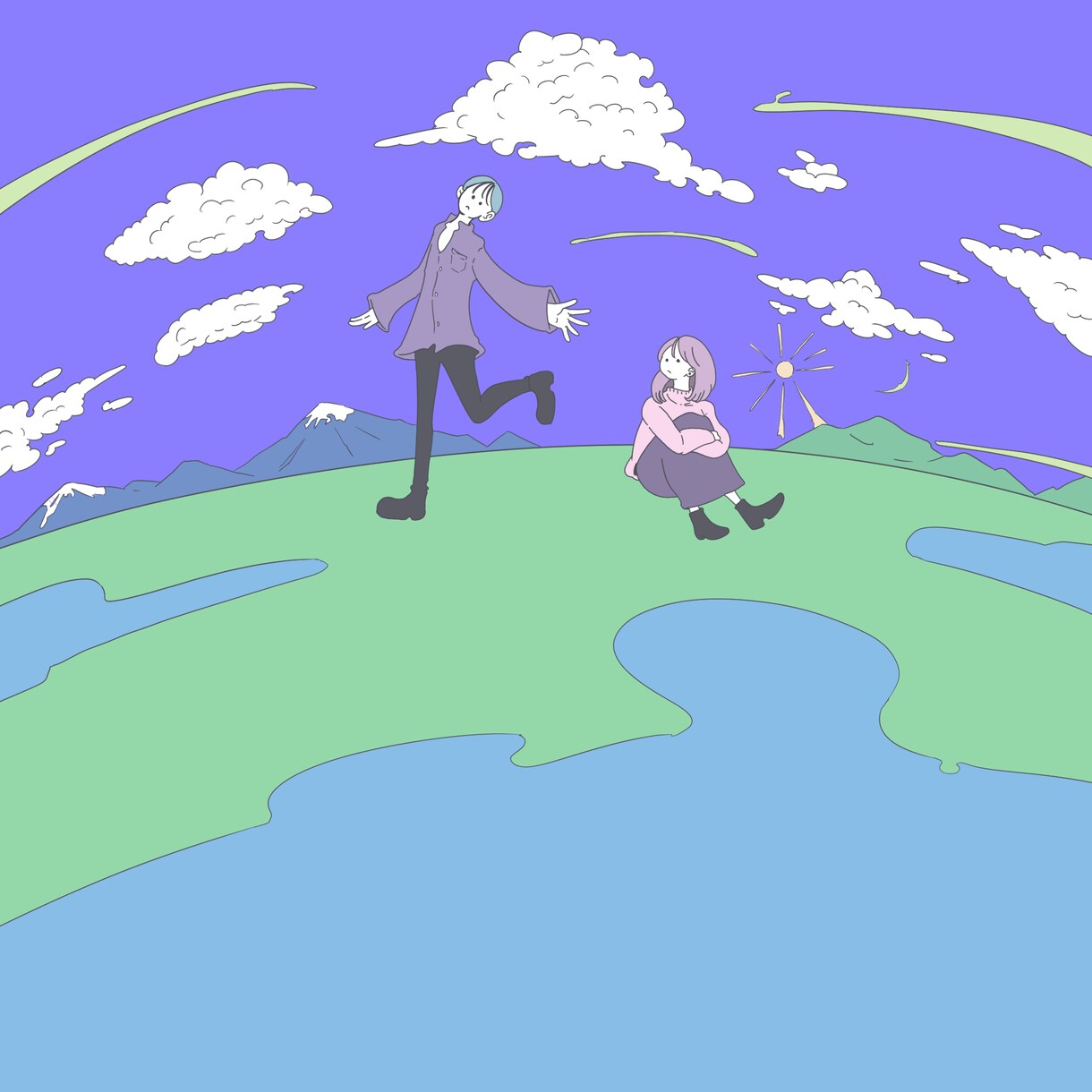 シンプル！SNSアイコン作成します ゆる〜いけど味のある線画を描きます イメージ5