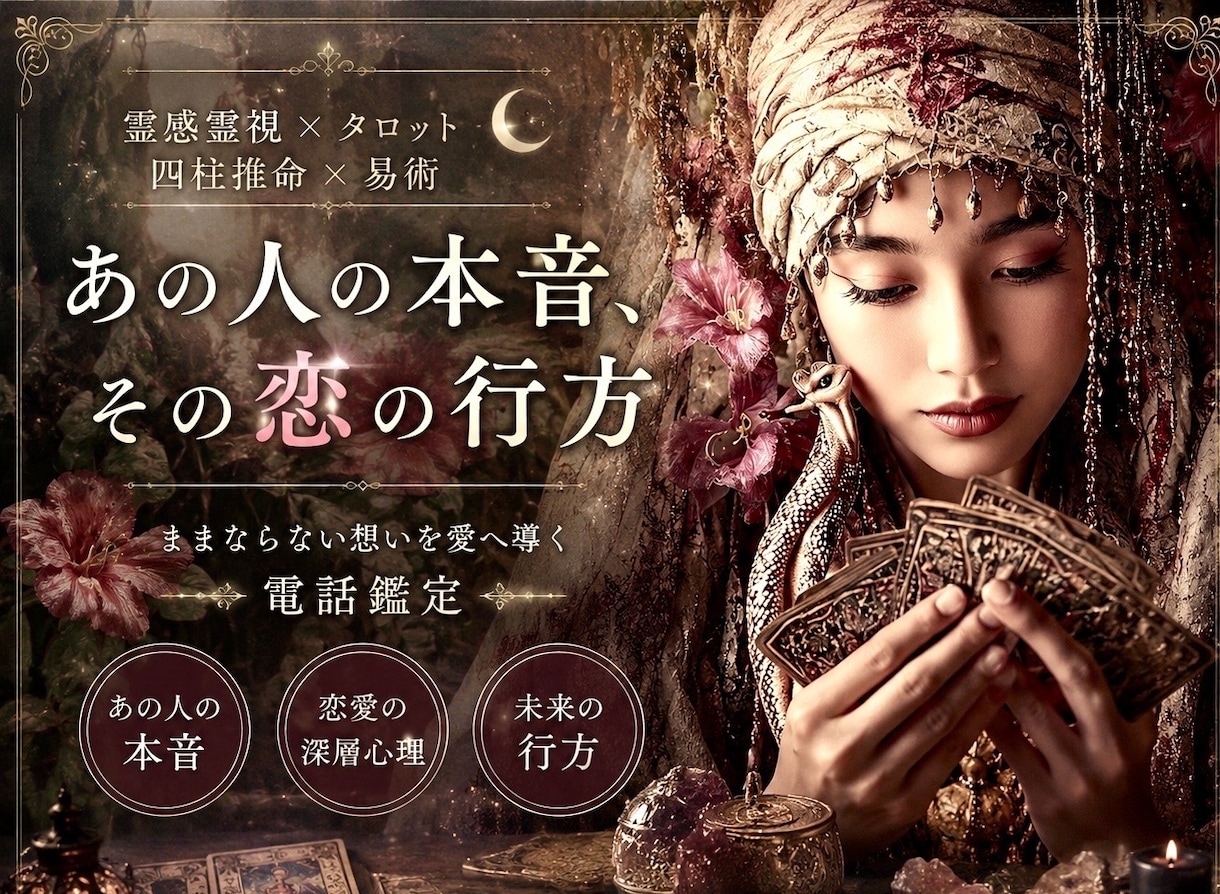 霊感霊視＆占術で恋愛深層・お相手の本音を占います 【ままならない想いを愛へ導く✨電話鑑定】癒しの恋愛占い空間へ イメージ9