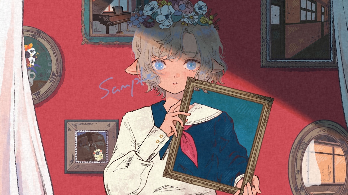 歌ってみたやアイコンに！女の子イラストを制作します 世界観重視のおしゃれなイラスト｜修正2回まで◎ イメージ2