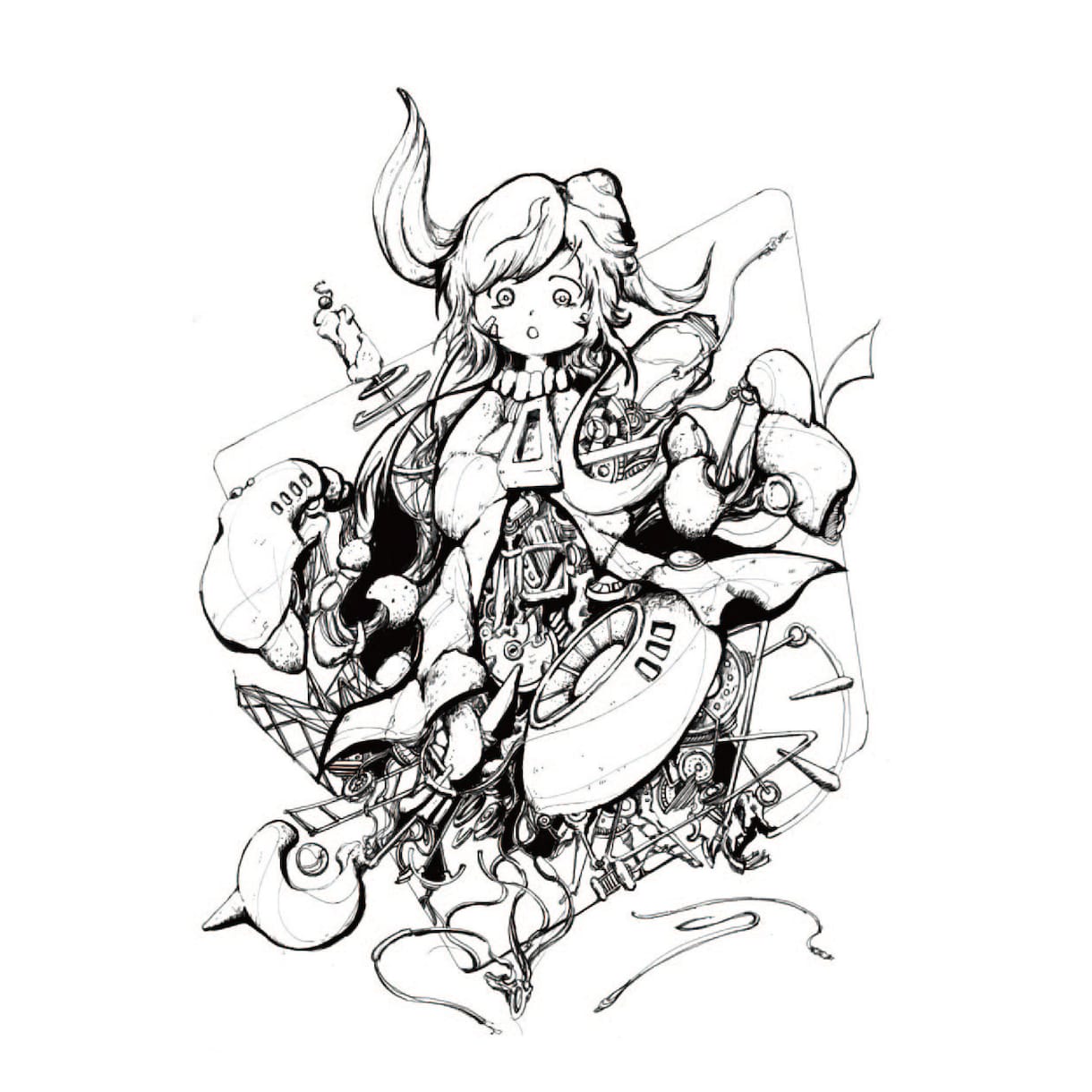 世界に一枚のペン画作品を制作します A4サイズのオリジナル作品をあなたに イメージ5