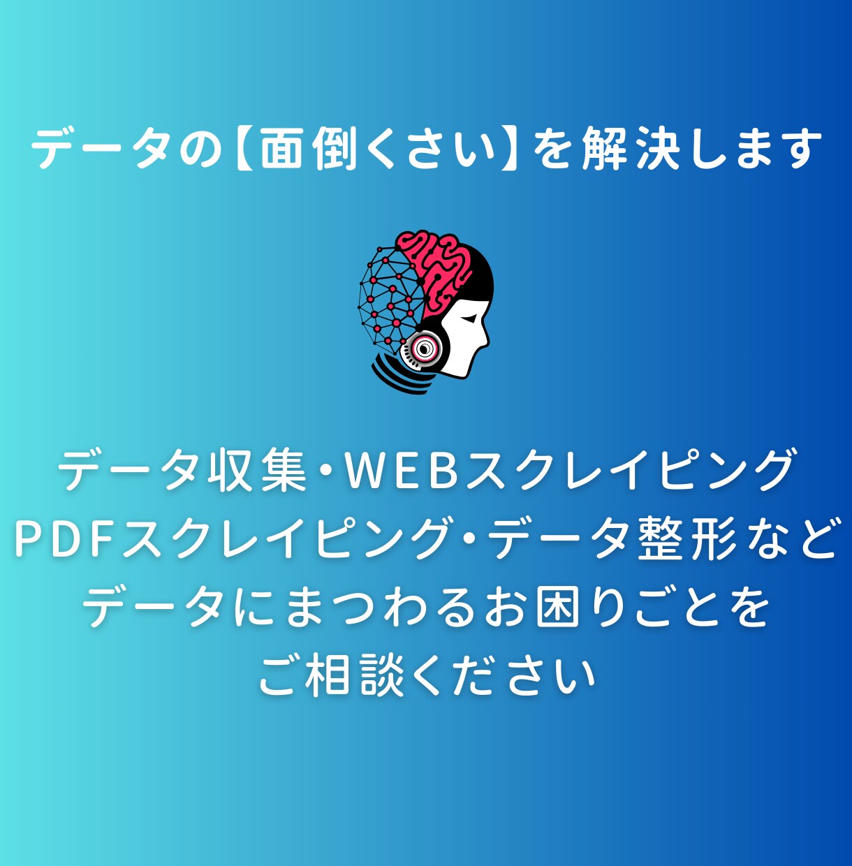 データの”面倒くさい”を解決します 【データ収集・Webスクレイピング・PDFスクレイピング】 イメージ1