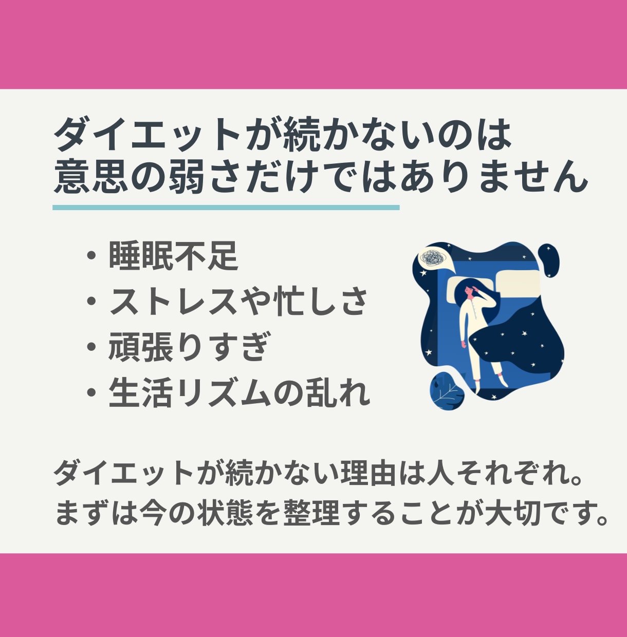管理栄養士が今のダイエットの進め方を整理します ✦何から始めるべきか分かる！迷わず行動できる！✦ イメージ3