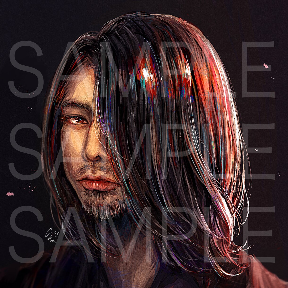 最短翌日】美しい色彩のイラストお描きします SNSで使えるアイコン、似顔絵、一枚絵、立ち絵、ヘッダーなど イメージ10
