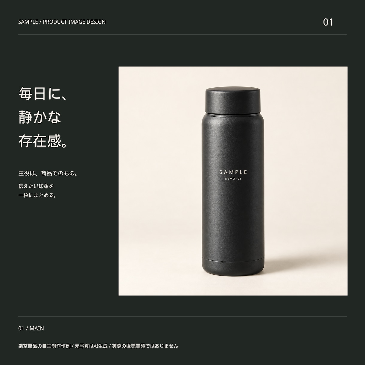 商品写真を3枚のEC説明画像に整えます キャンプ用品・日用品向け／写真を保持して情報を整理 イメージ1