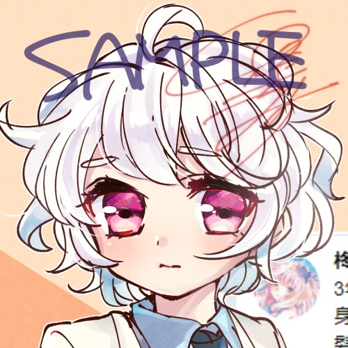 SNS用のアイコンを描きます かわいいSNS用アイコンを制作します！ イメージ7