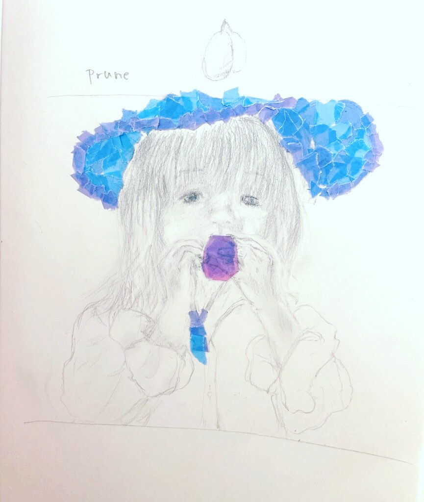 お子さまの絵を描きます 柔らかいタッチの鉛筆画とちぎり絵のmix画法 イメージ6