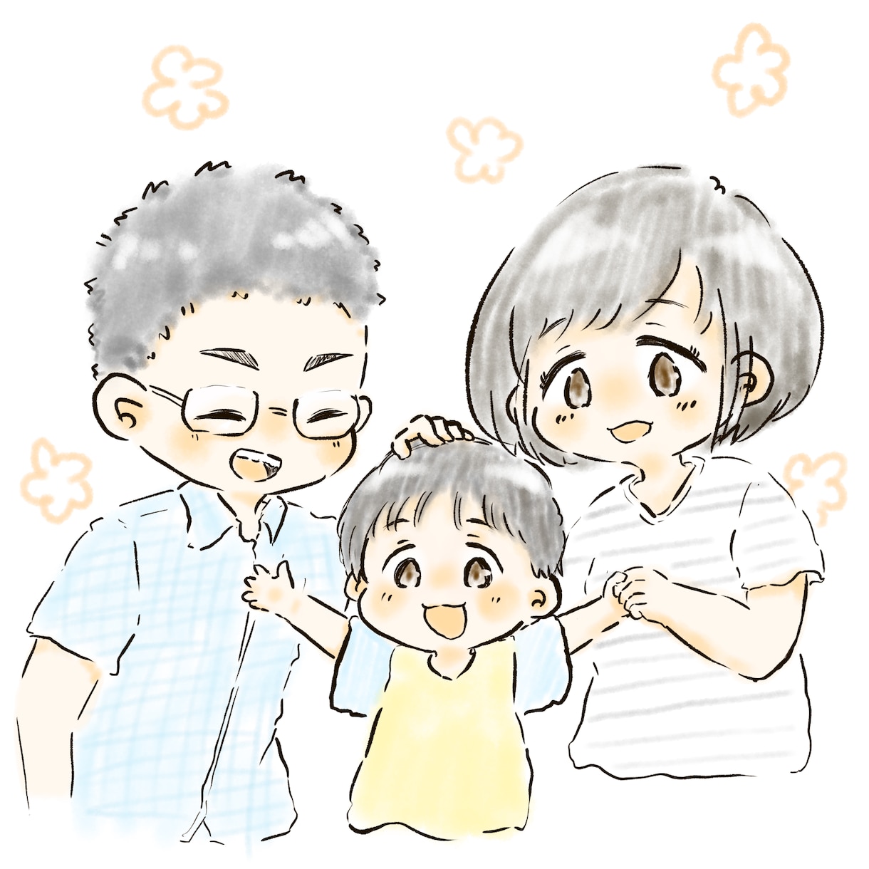 似顔絵描きます のほほんとしたタッチのイラスト似顔絵どうですか？ イメージ2
