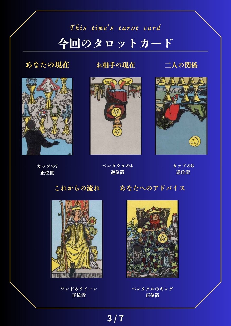 悩みに寄り添い未来を照らすタロット鑑定を行います 恋愛・仕事・人間関係の迷いを読み解き、次の一歩を照らします イメージ4