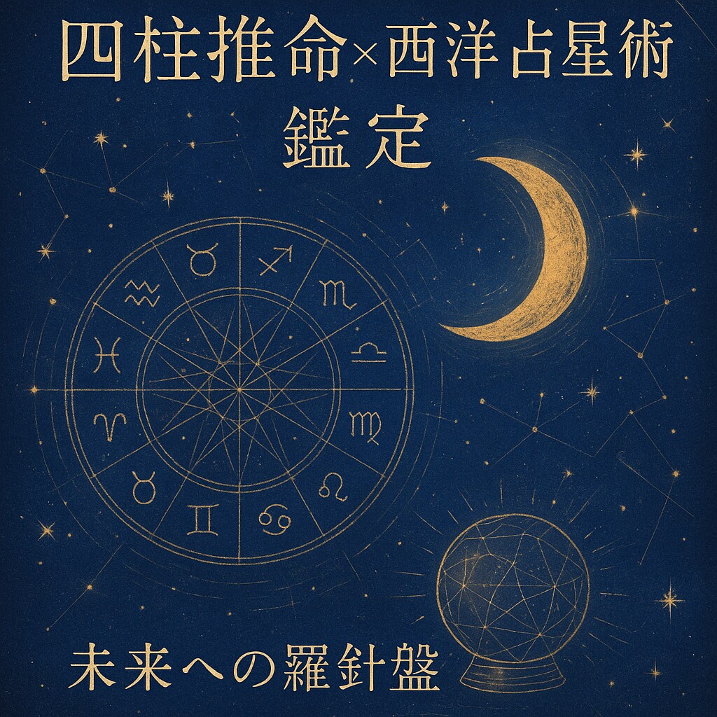 四柱推命×西洋占星術 で占います “本当のあなた”と出会うために。伝統と星が導く未来への羅針盤 イメージ1