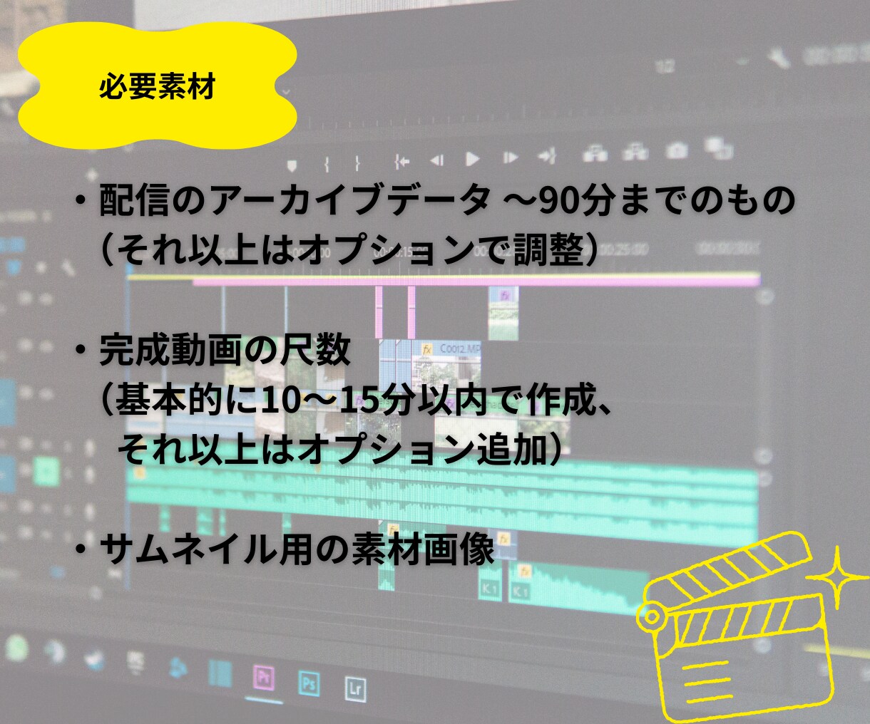 丸投げOK！アーカイブから切り抜き動画作ります サムネイルもおまかせ可能！ポイント指定不要！ イメージ3