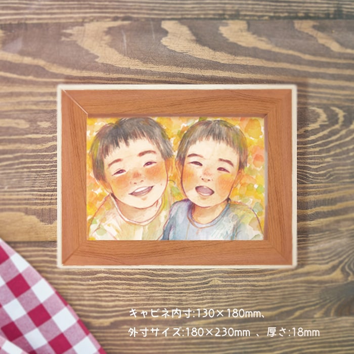 ほんわか温かい水彩似顔絵を制作します 大切な人へのプレゼントや記念日などの思い出に♫ イメージ7
