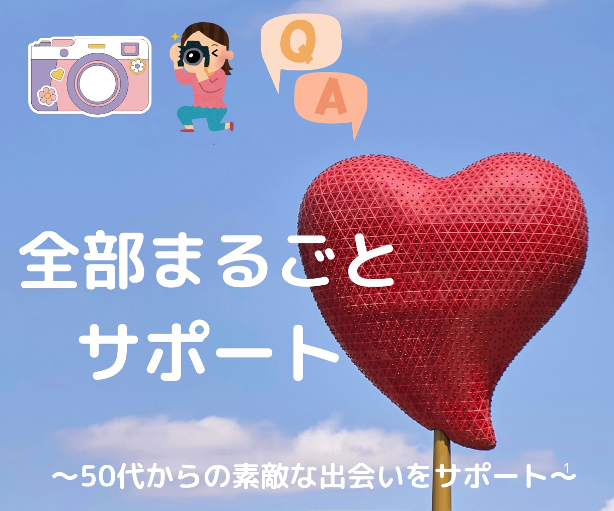 婚活アプリ初心者のプロフィール丸ごとお助けします 写真選定、修正、プロフィール添削、相談全て丸ごとお得パック イメージ1