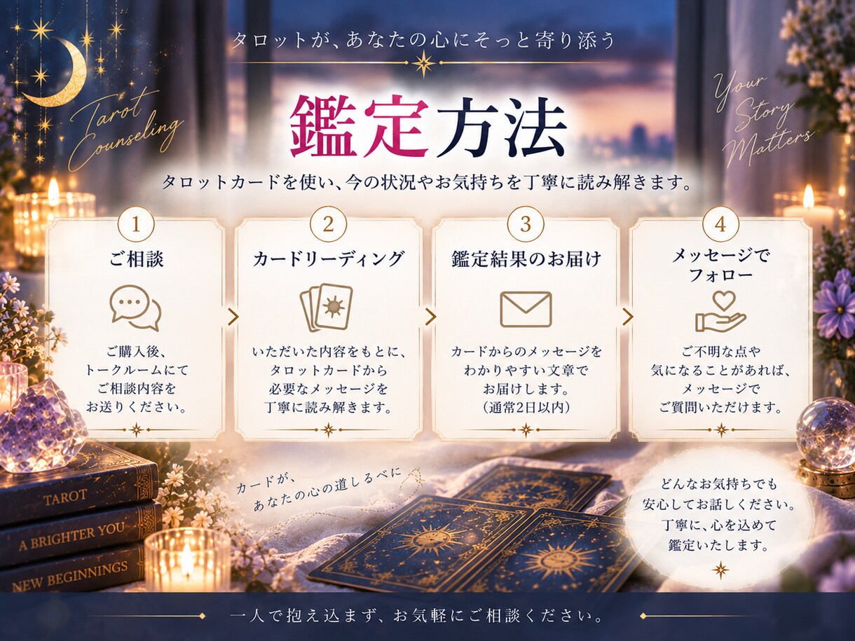 彼の本音・今後をタロットで読み解きます 言葉にできない彼の気持ちをカードから読み解きます イメージ4