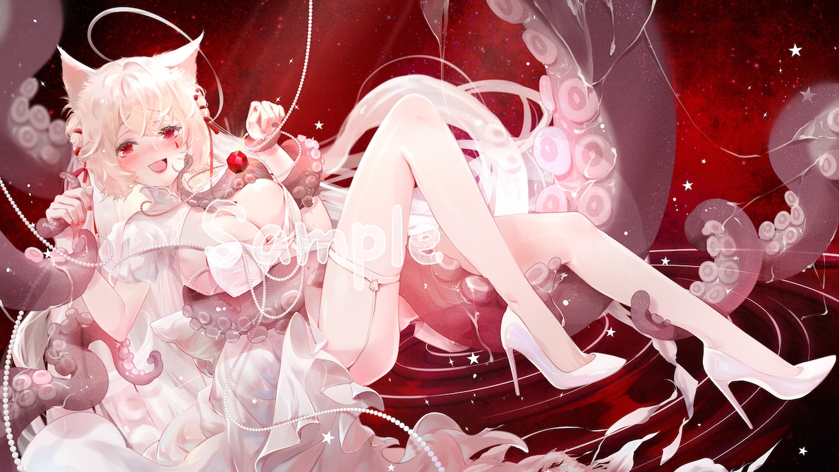 アイコンから一枚絵のイラスト制作いたします Vtuberさん依頼経験多数！納期速対応 イメージ5