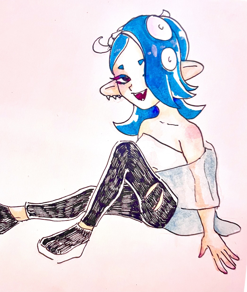 アナログのイラストを描きます 個性的で色鮮やかなイラストが好きな人へ！ イメージ6