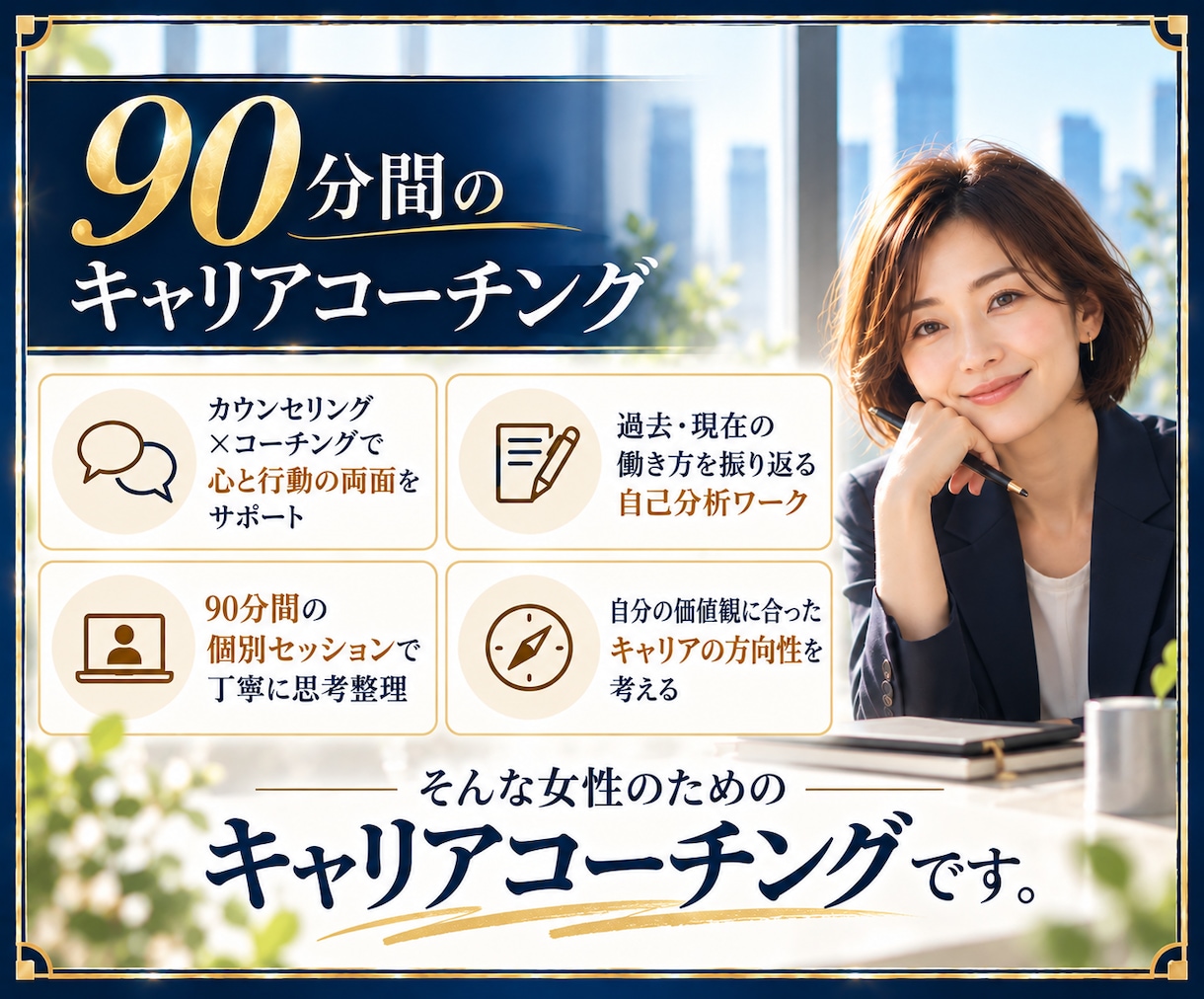 女性限定｜納得できるキャリア選択を支援します 復職/転職/独立/起業/休職/家庭との両立/働き方のお悩み イメージ2