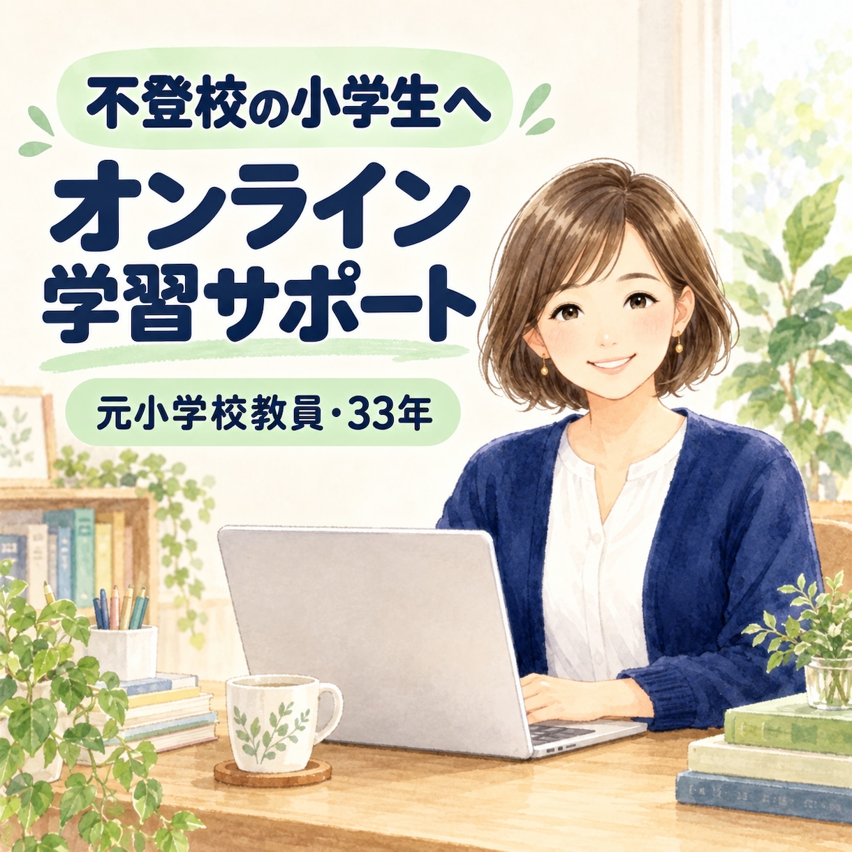 不登校のお子さんの学習を支えます 元小学校教員が一人ひとりのペースに寄り添います イメージ1