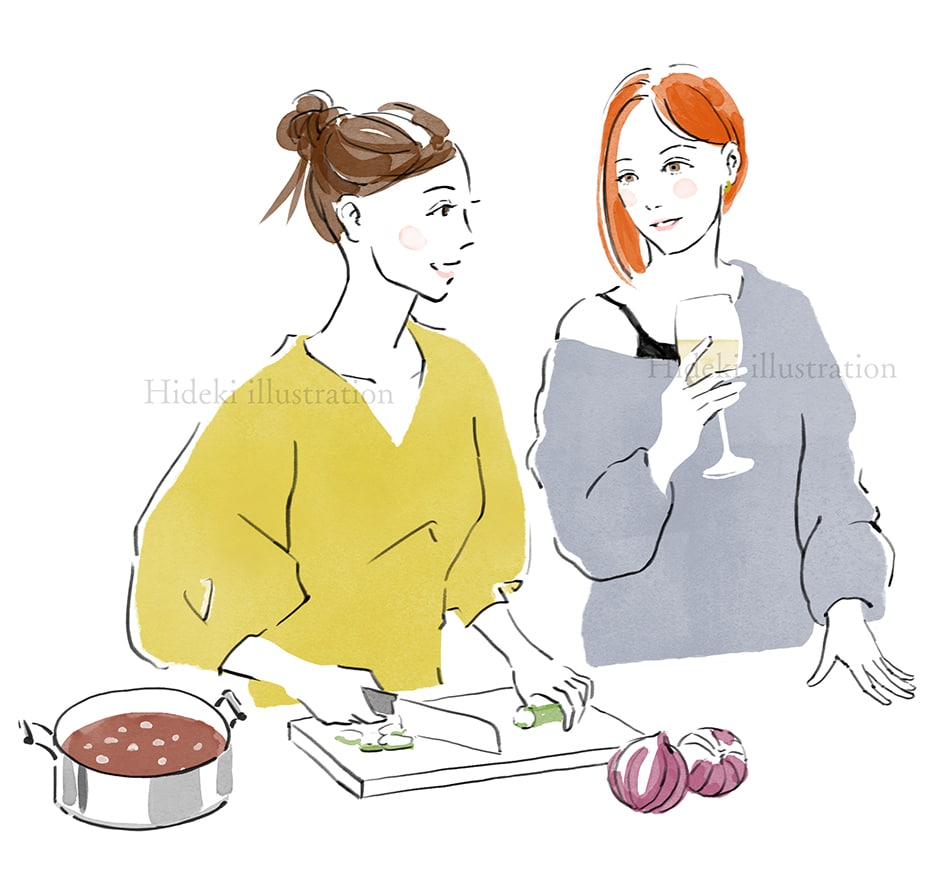 商用OK！おしゃれな手描きタッチのイラスト描きます 挿絵などに！色んなライフスタイルを抜け感のある手描きタッチで イメージ3