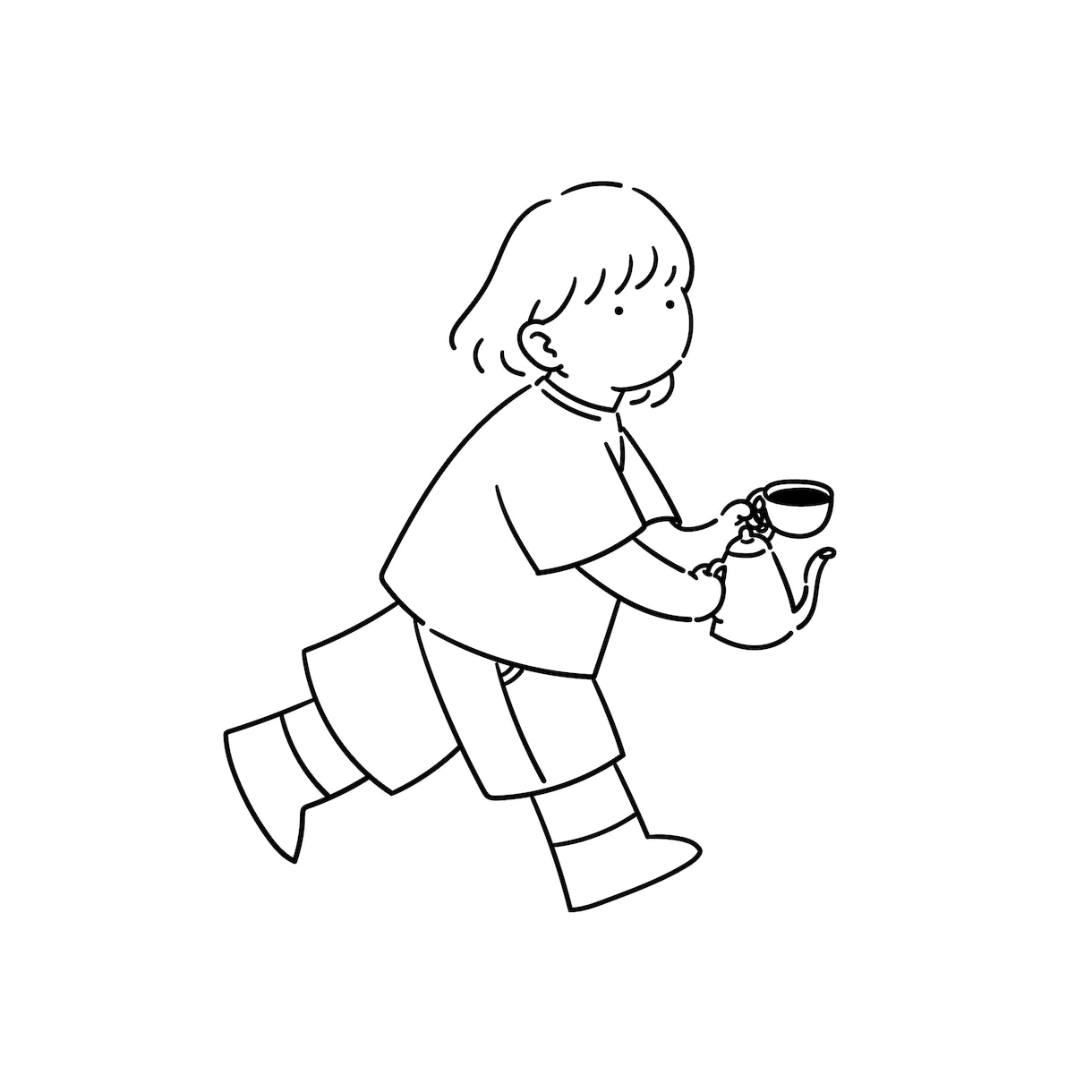 シンプルな人物・動物イラスト描きます アイコンやグッズなどに！商用利用可能です イメージ5