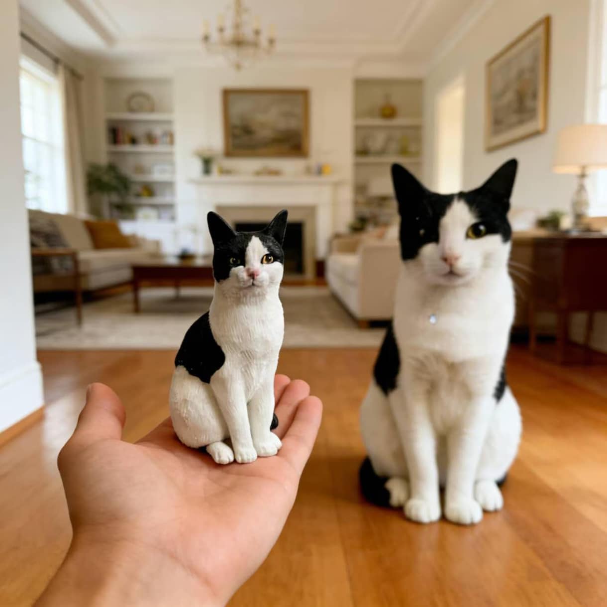 写真から作るフィギュア｜愛犬・愛猫似顔人形ます オーダーメイド 犬・猫そっくり 肖像画 うちの子 置物 イメージ6