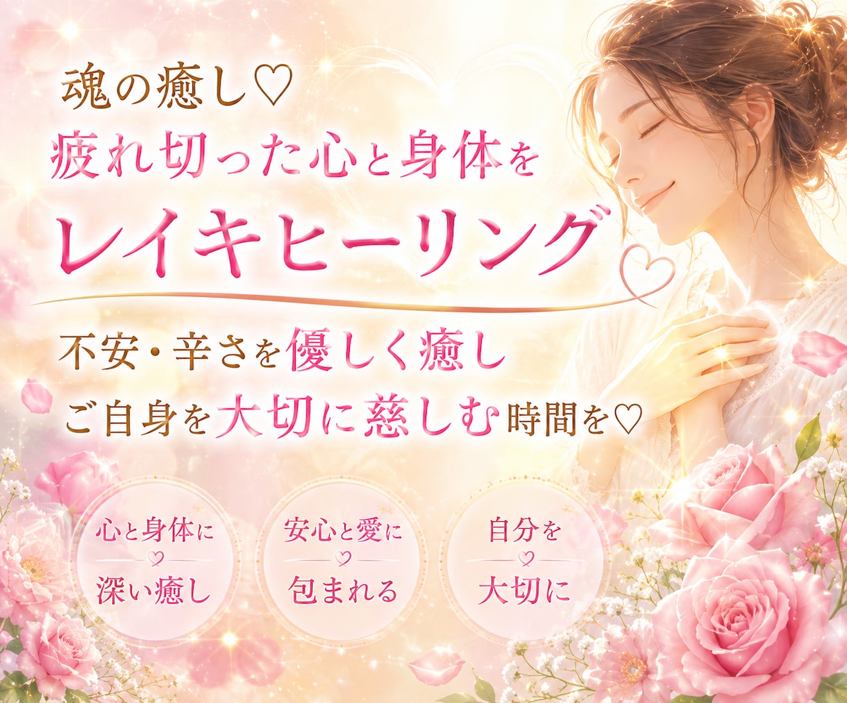 心身をしっかりと癒す５日間集中ヒーリングします ✨不安・辛さが和らぎ、ご自身を大切に慈しむサポートします イメージ4