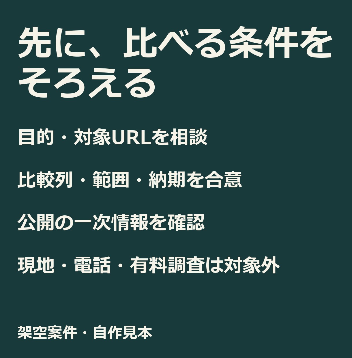 競合5件を出典付き比較表に整理します 価格・条件を横並びに。CSVと出典付き報告書 イメージ5