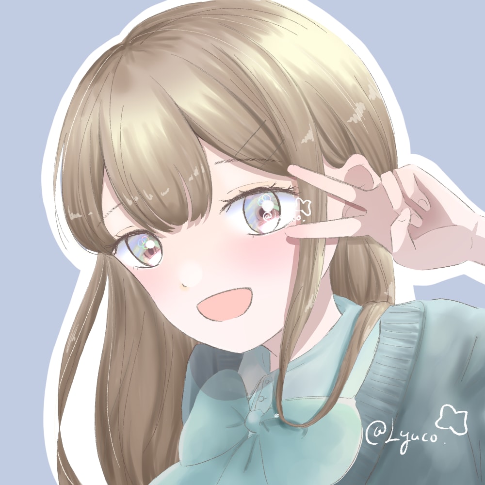 SNS用のアイコンイラストを描きます あなた用の可愛いアイコンを描きます！ イメージ1