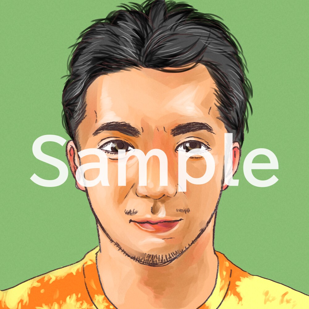 似顔絵風　ブログ・SNS等のアイコン作成します イラストの良さを残しつつ、少しリアルなイラストに仕上げます！ イメージ8