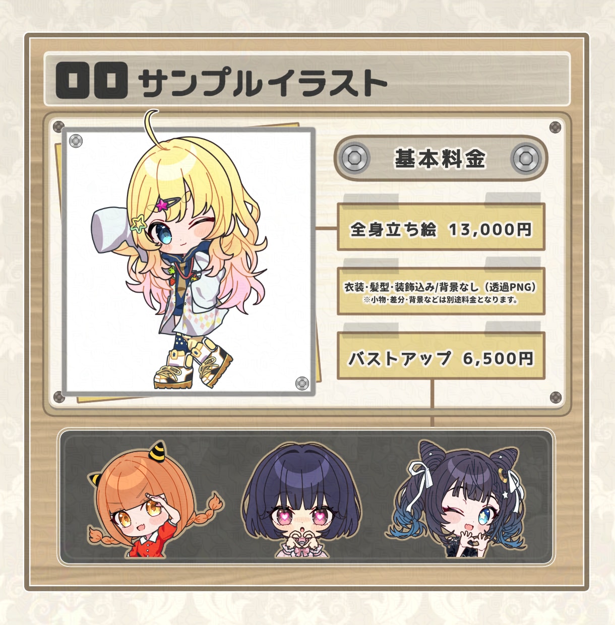 最短3~7日納品！可愛いSDイラストを制作します ★ちびキャラ/デフォルメ/TRPG/配信/フラスタ/グッズ イメージ2