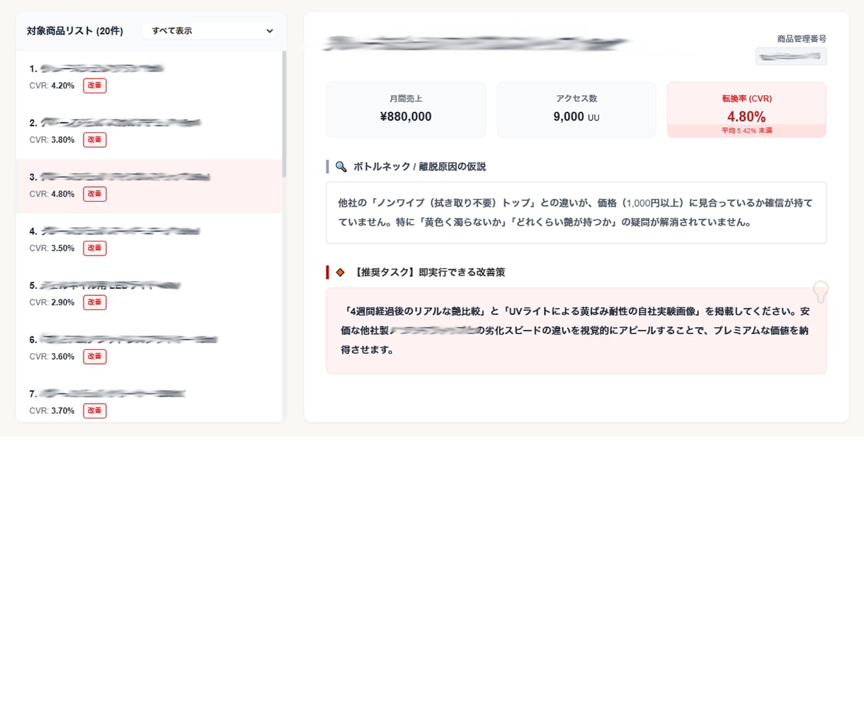 楽天コンサルPRO｜20商品の楽天SEO提案します コピペで即実行できる改善タスクをレポートにして納品 イメージ4
