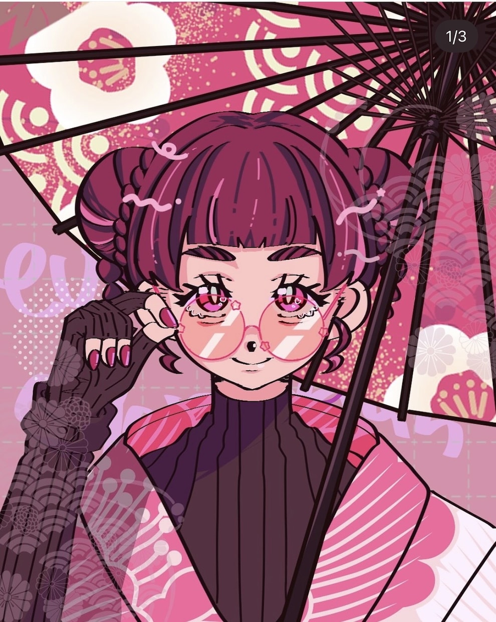 レトロポップなMV風イラスト制作します サブカル・配信向けの個性派イラスト描きます イメージ1