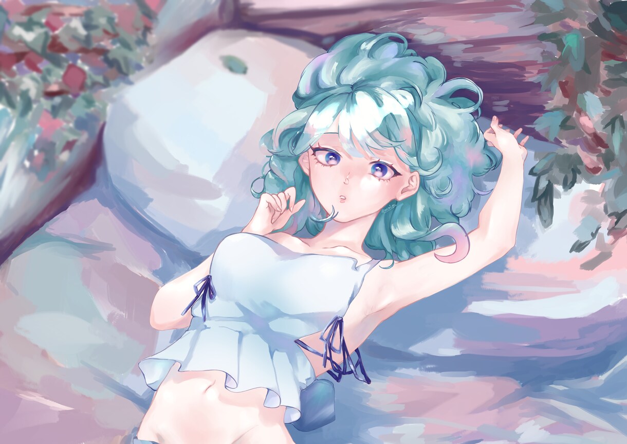 華やかで可愛いイラスト制作いたします アイコンやサムネ・挿絵にどうぞ！真心込めて制作します イメージ2