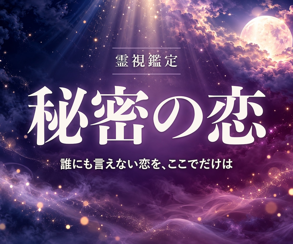 不倫・秘密の恋の今と未来を霊視します 誰にも言えないからこそ。否定せず、ふたりの今とこれからを霊視 イメージ1