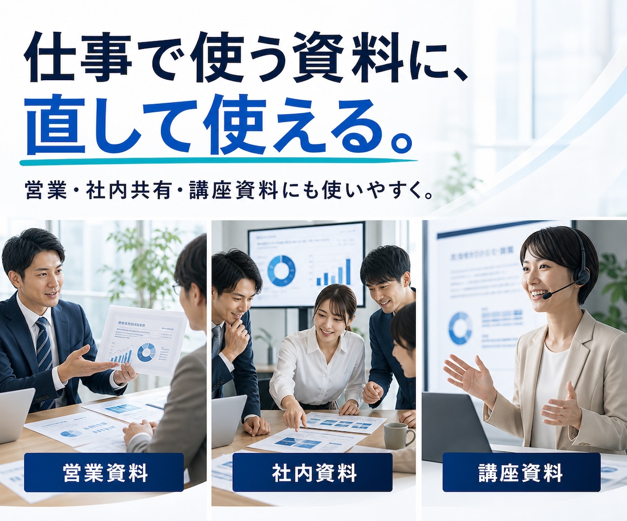 AI資料の画像を編集できるパワーポイントにします 文字修正・差し替えができる、仕事で使える資料へ イメージ7