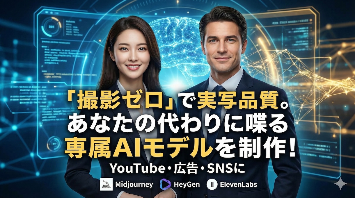 実写レベルの喋る最高峰AIアバター動画作ります 貴方の代わりに喋るAIモデルを制作！YouTube・SNSに イメージ1