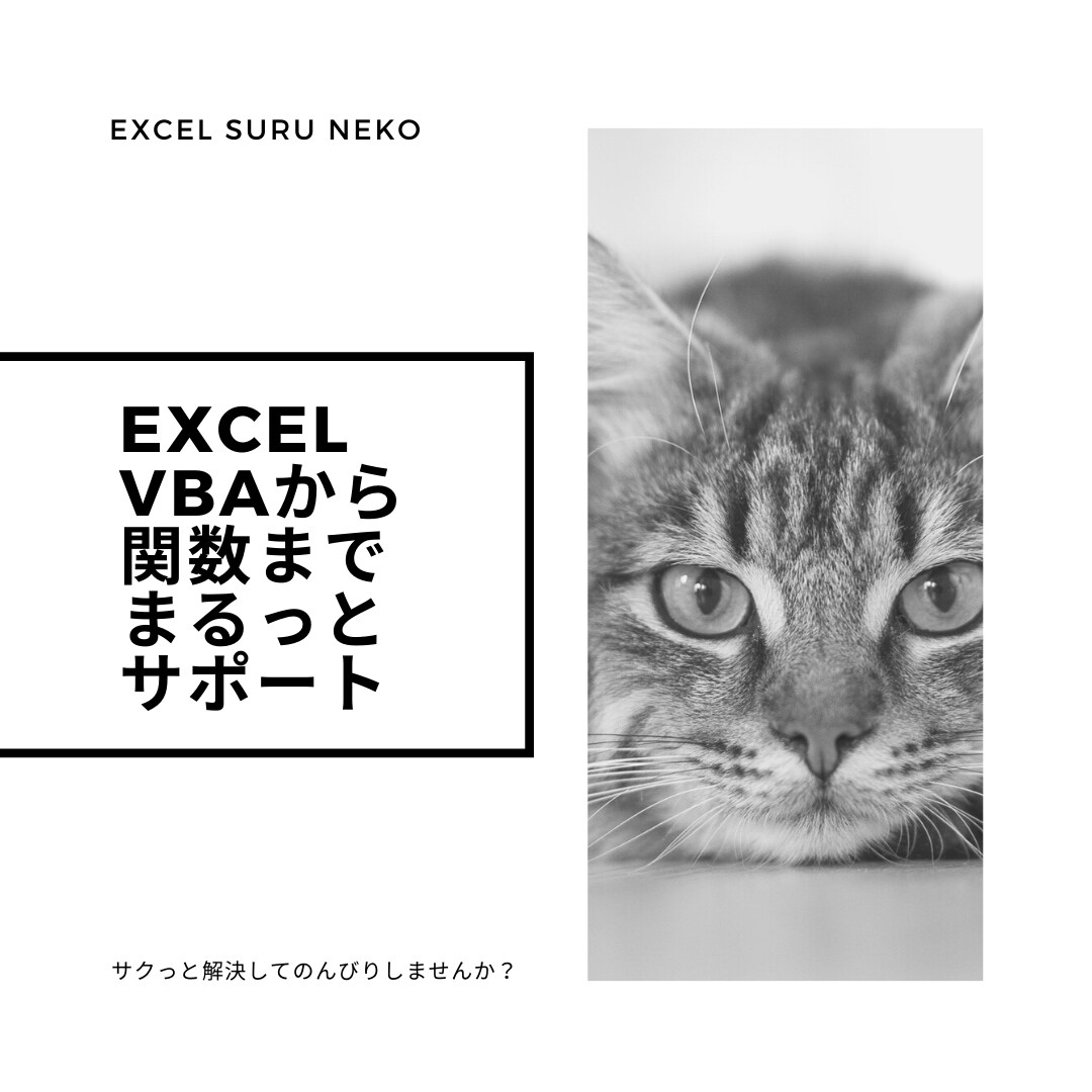 Excel関数からVBAからまるっとサポートします 業務の自動化や数字を入れるだけのテンプレート作成などなど イメージ1