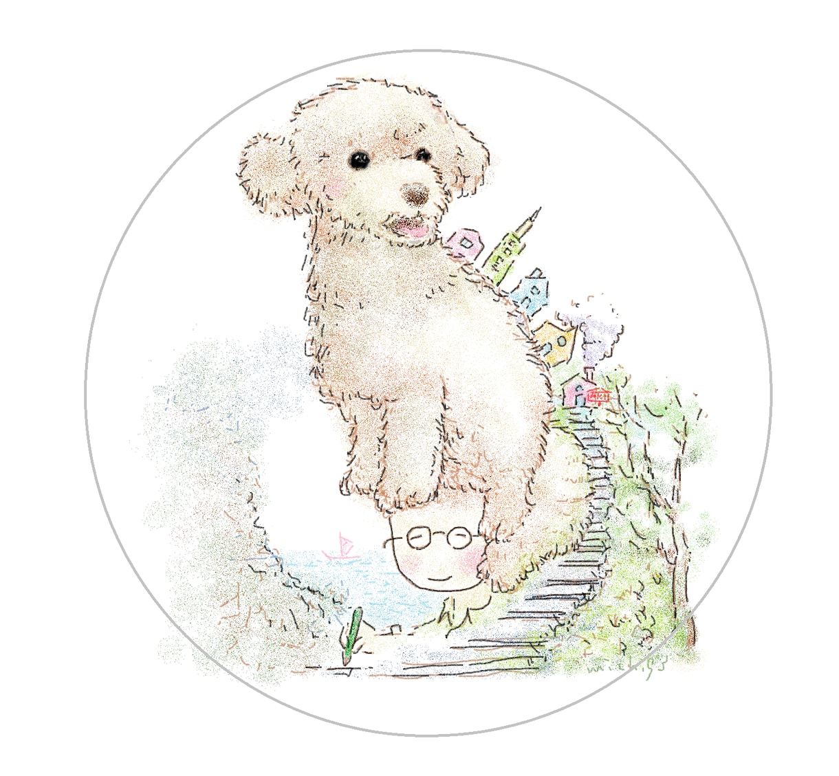 あなたの好きな動物のイラストを描き方ます 好きなものを集めて世界で一つのポートレートイラスト イメージ7